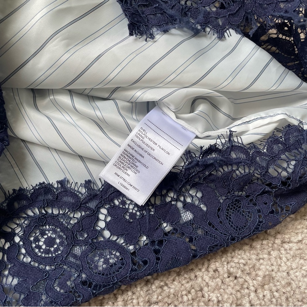 Laundry by Shelli Segal jacket navy/blue size 4 - Picture 3 of 6